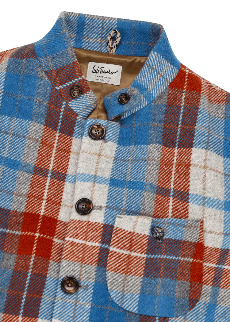 Luis Trenker Blazer Modello Lusandro In Misto Lana Con Motivo A Quadri