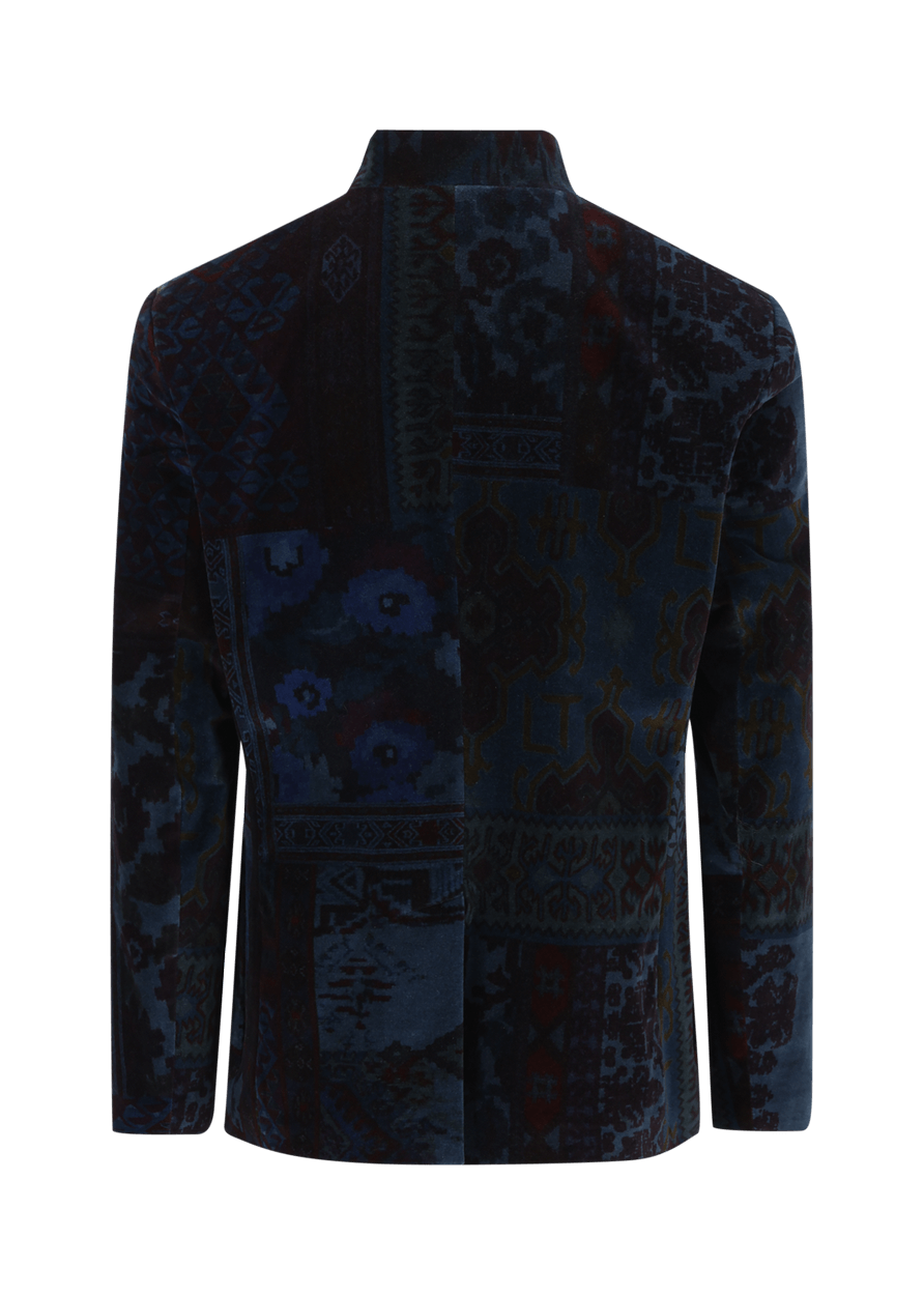 Luis Trenker Blazer Modello Lusandro Realizzato In Velluto Con Motivo