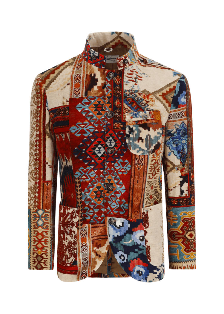 Luis Trenker Blazer Modello Lusandro Realizzato In Velluto Con Motivo