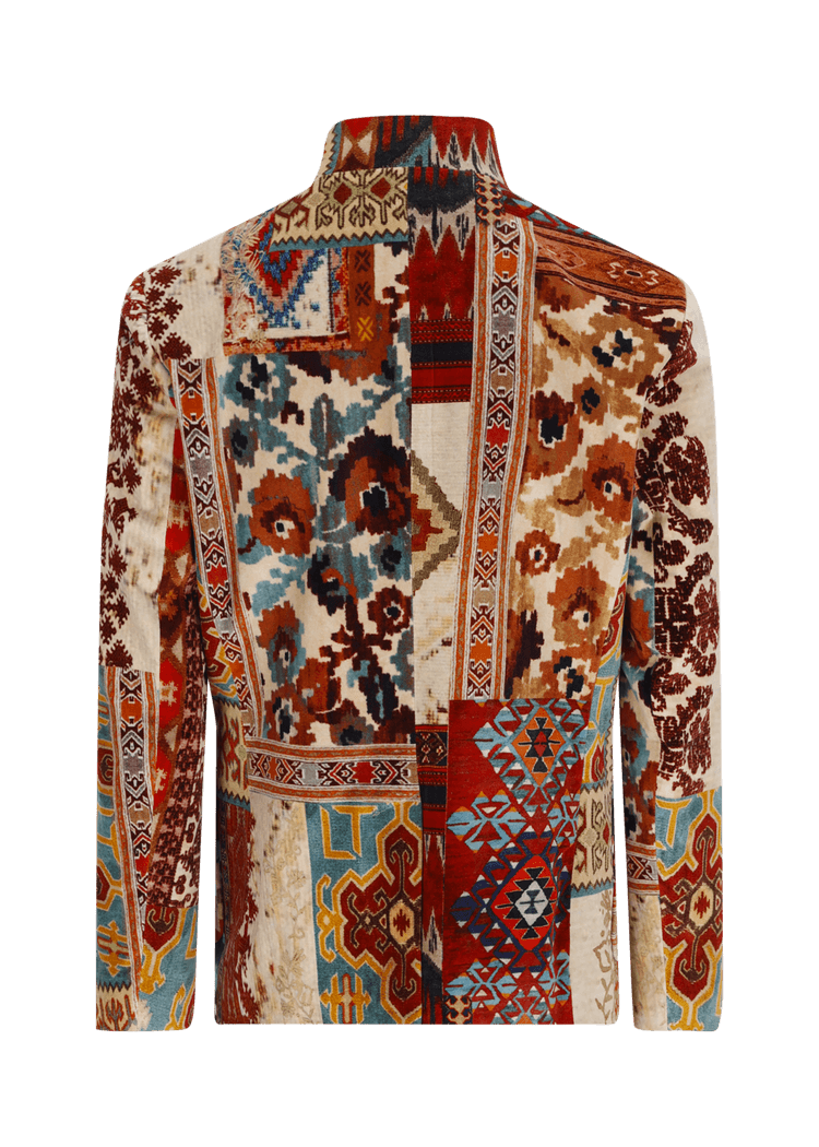 Luis Trenker Blazer Modello Lusandro Realizzato In Velluto Con Motivo