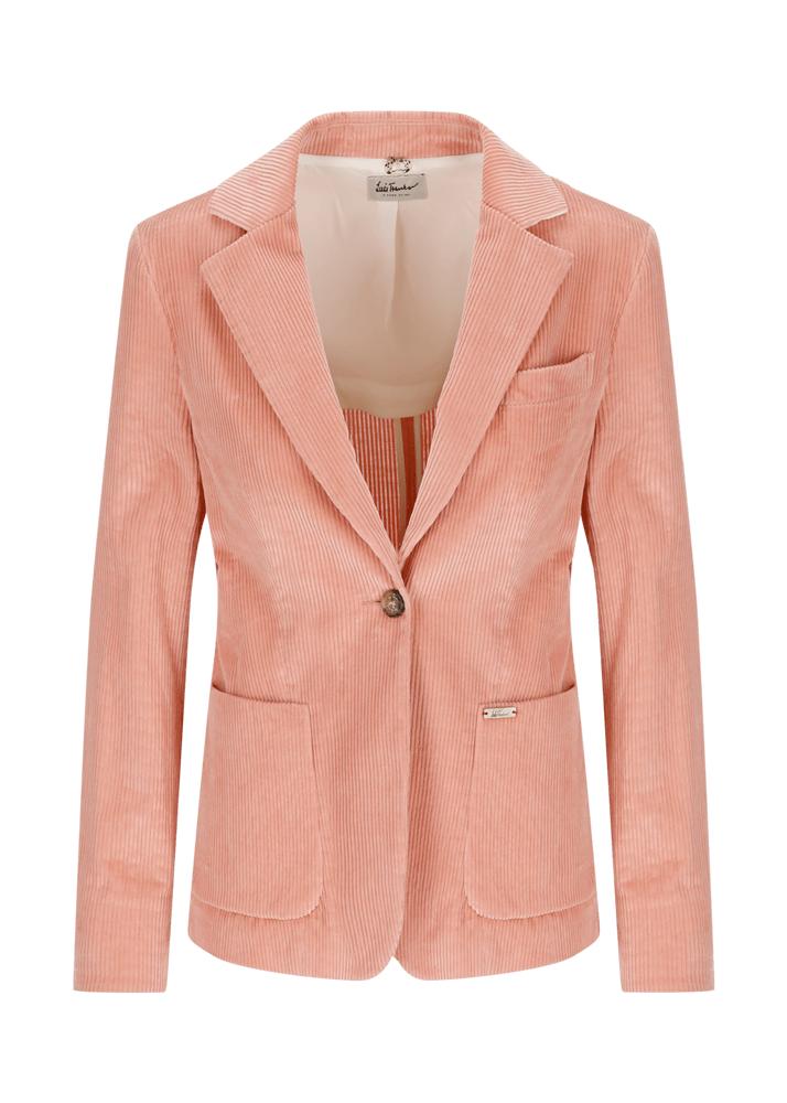 Luis Trenker Blazer Monopetto A Un Bottone In Velluto A Coste Modello Luregina