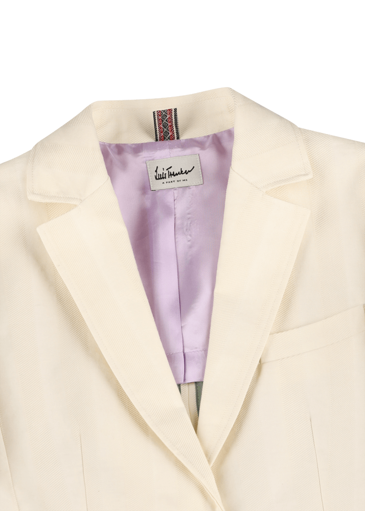 Luis Trenker Blazer Monopetto Con Bottone Singolo In Tessuto Strutturato Modello Luregina