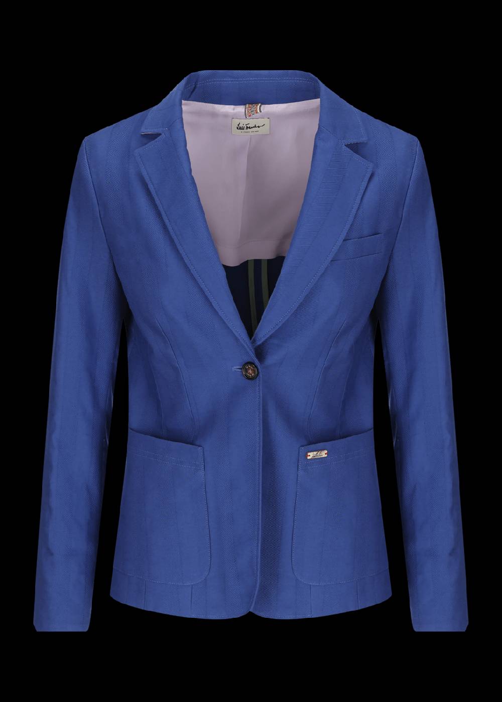 Luis Trenker Blazer monopetto con bottone singolo in tessuto strutturato modello Luregina