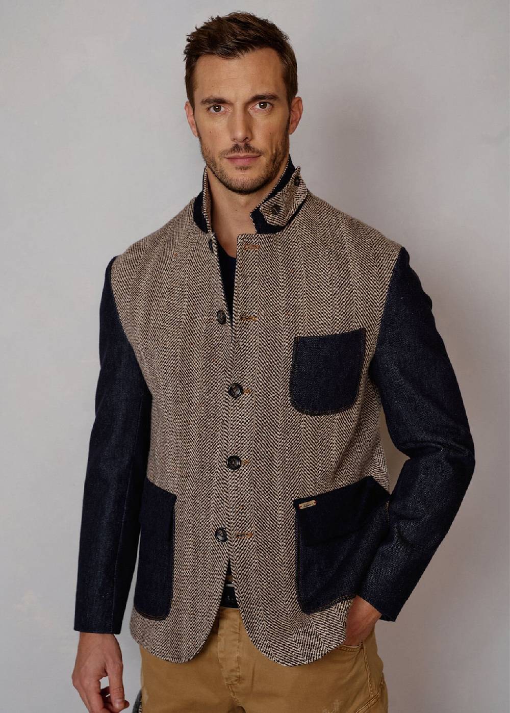 Luis Trenker Blazer Realizzato In Un Mix Di Materiali Lurobert