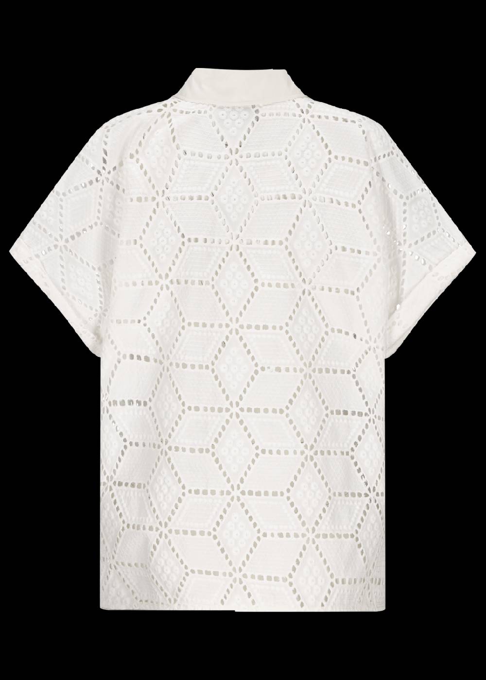 Luis Trenker Blusa A Maniche Corte In Pizzo Sangallo Modello Luflora