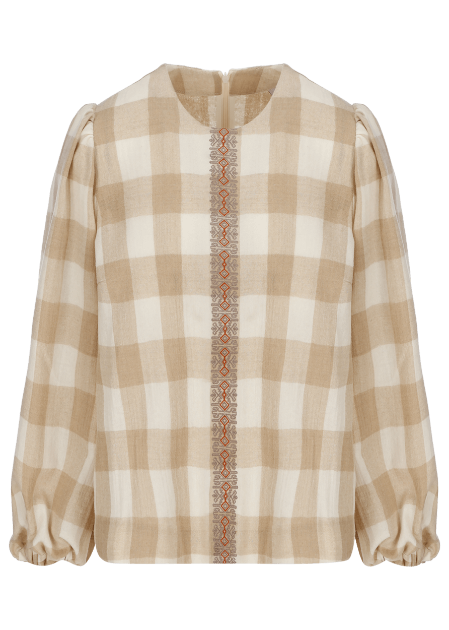 Luis Trenker Blusa Con Motivo A Quadri Modello Lugiada