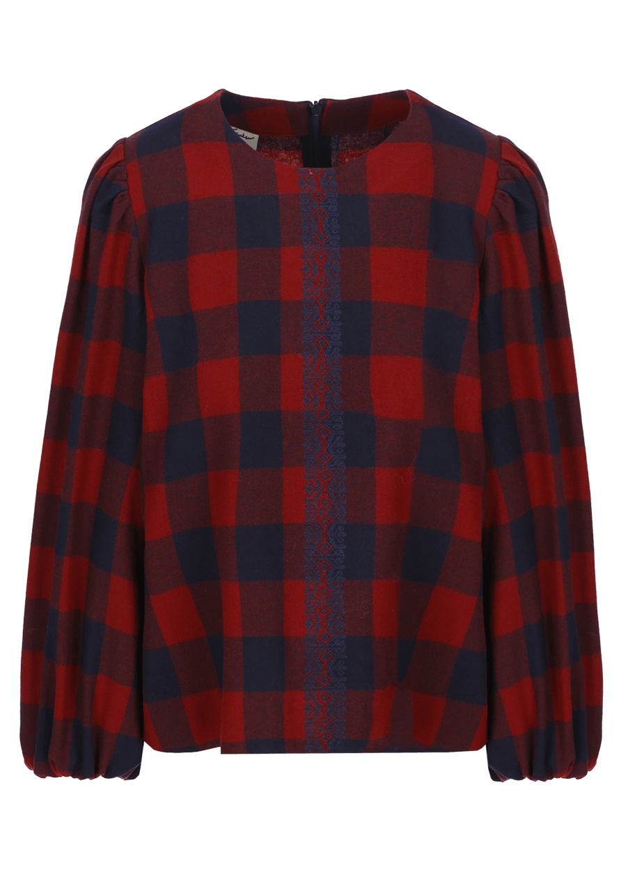 Luis Trenker Blusa Con Motivo A Quadri Modello Lugiada