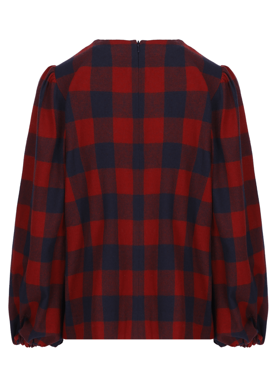 Luis Trenker Blusa Con Motivo A Quadri Modello Lugiada