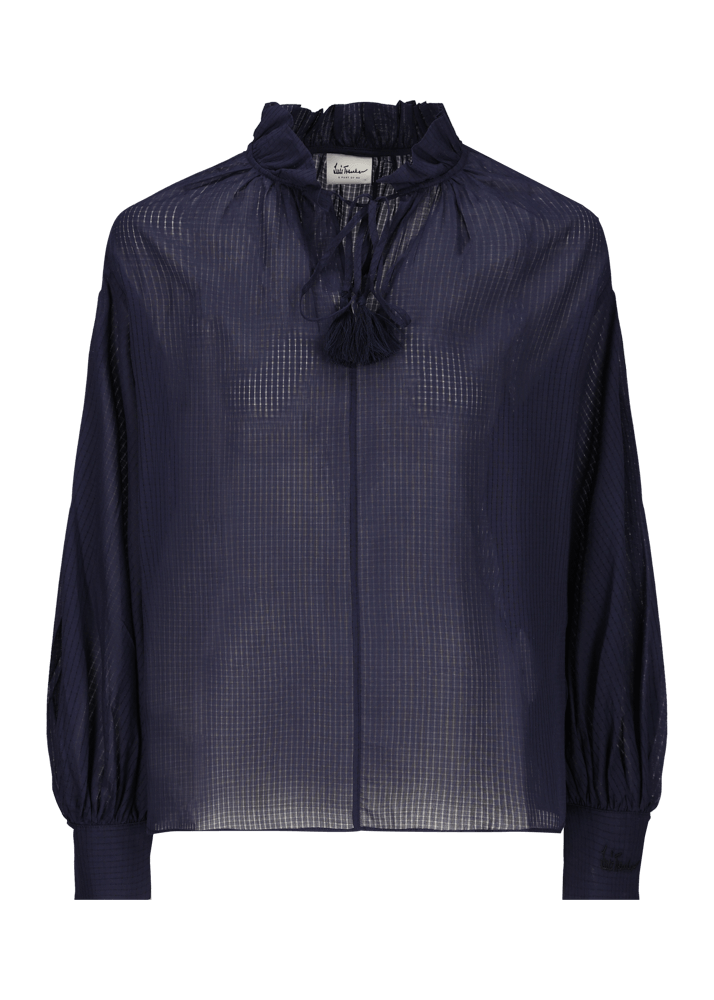 Luis Trenker Blusa dalla vestibilità Oversize Fit con maniche a sbuffo modello Lufabiana