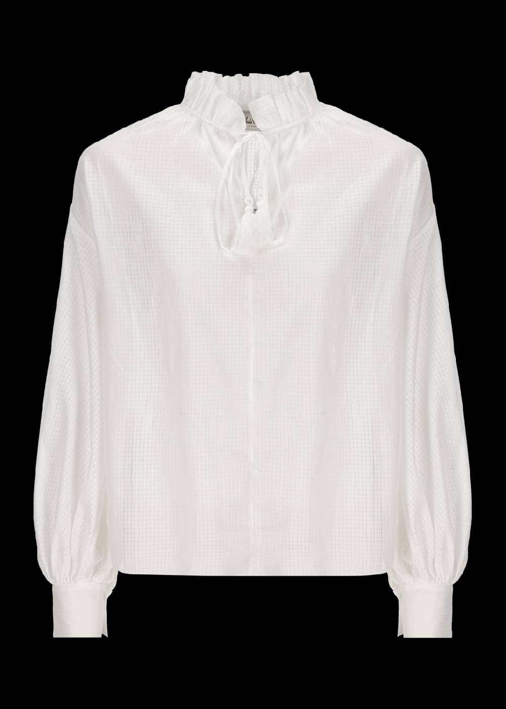 Luis Trenker Blusa dalla vestibilità Oversize Fit con maniche a sbuffo modello Lufabiana