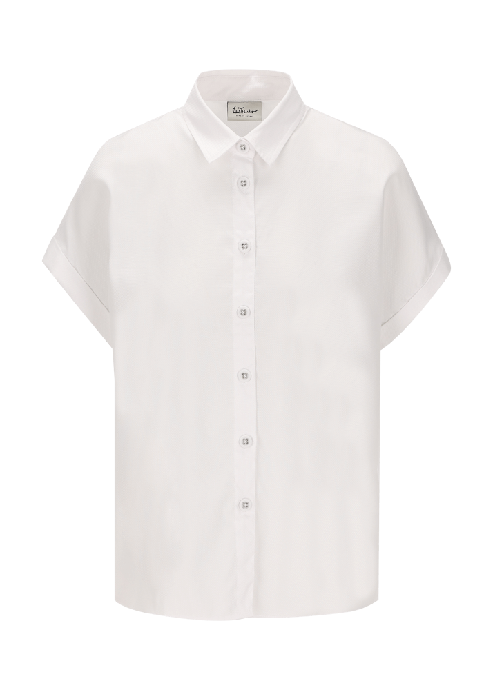 Luis Trenker Blusa in cotone a maniche corte modello Luflora