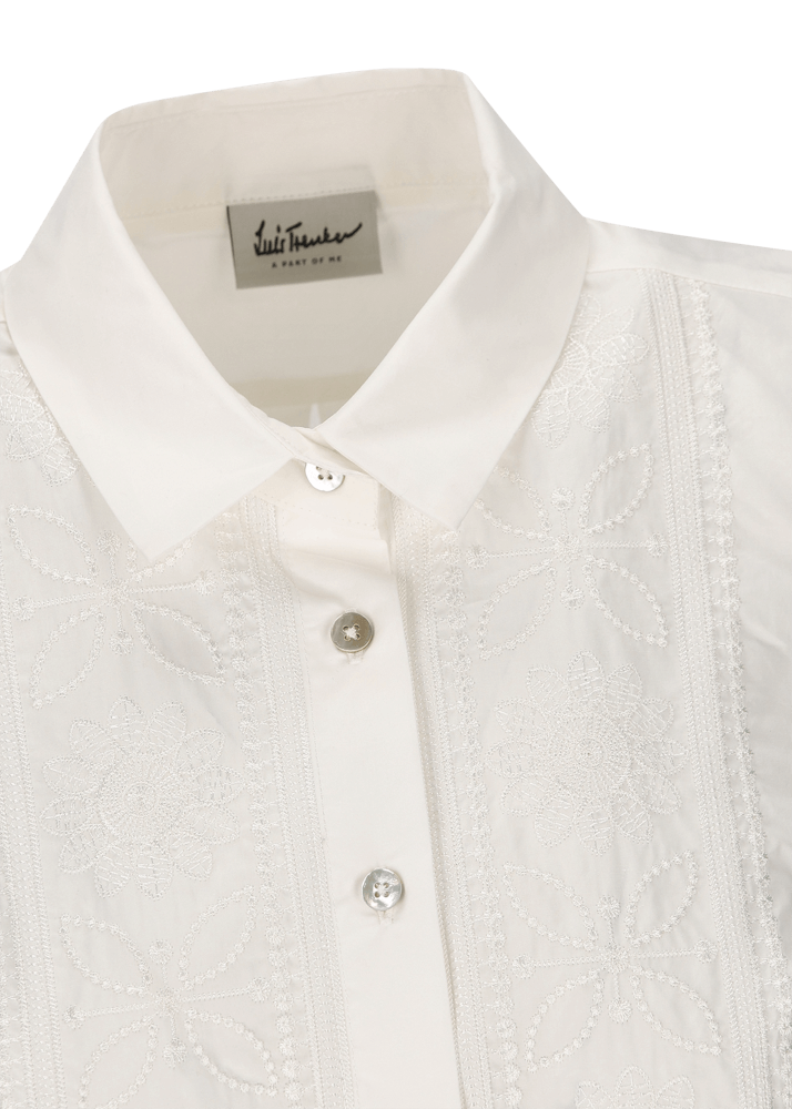 Luis Trenker Blusa In Cotone Smanicata Modello Lubetta