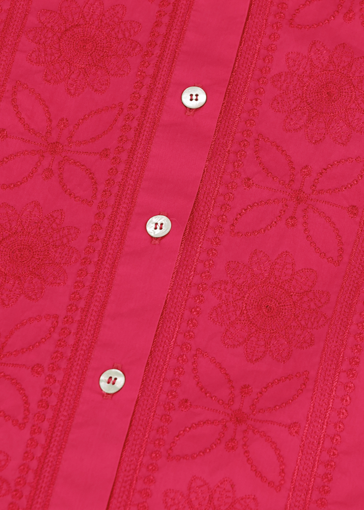 Luis Trenker Blusa In Cotone Smanicata Modello Lubetta