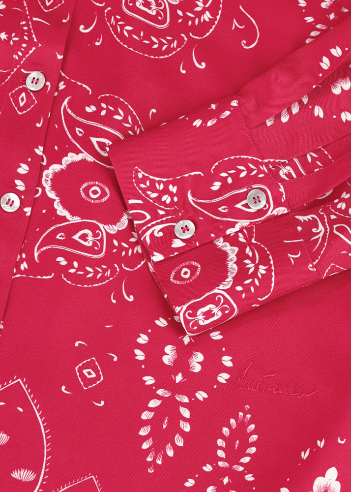 Luis Trenker Blusa In Viscosa Con Stampa Bandana Modello Lubarbara