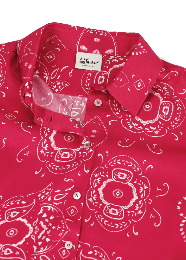 Luis Trenker Blusa In Viscosa Con Stampa Bandana Modello Lubarbara