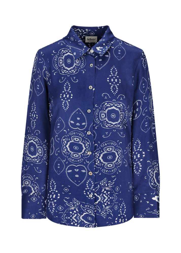 Luis Trenker Blusa In Viscosa Con Stampa Bandana Modello Lubarbara