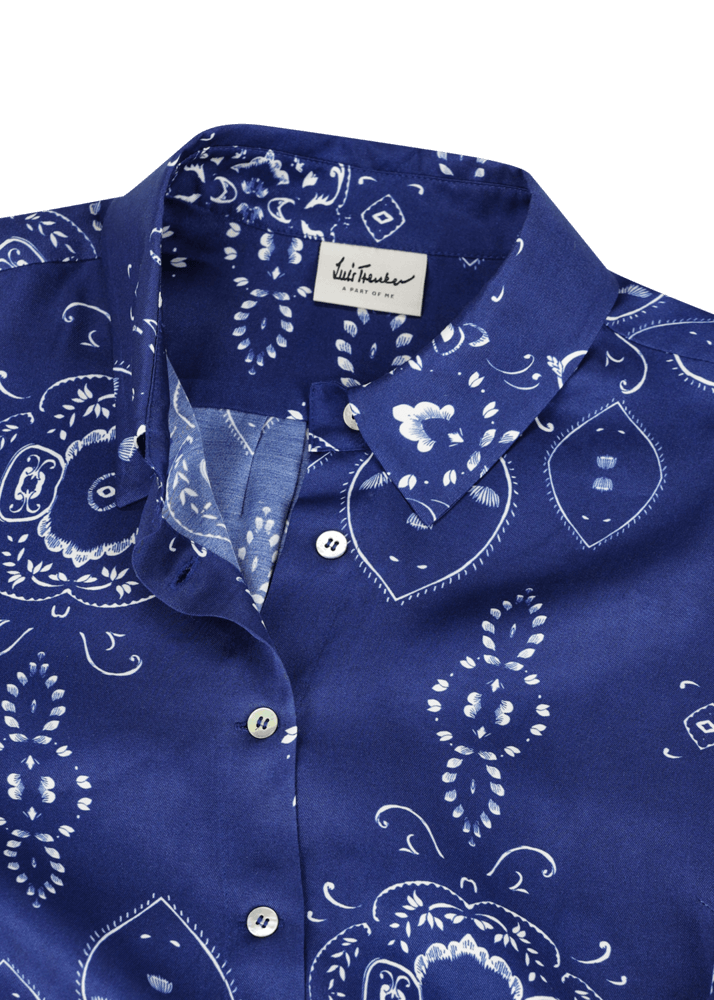 Luis Trenker Blusa In Viscosa Con Stampa Bandana Modello Lubarbara
