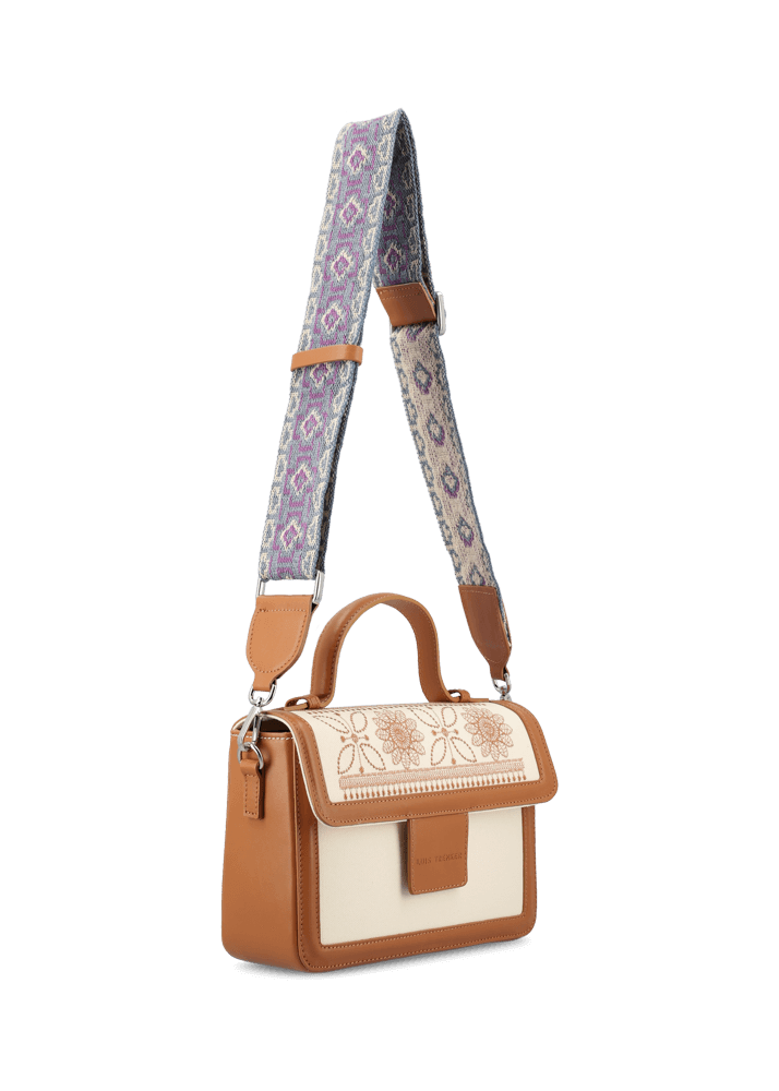 Luis Trenker Borsa A Tracolla In Tela E Pelle Modello Luviola