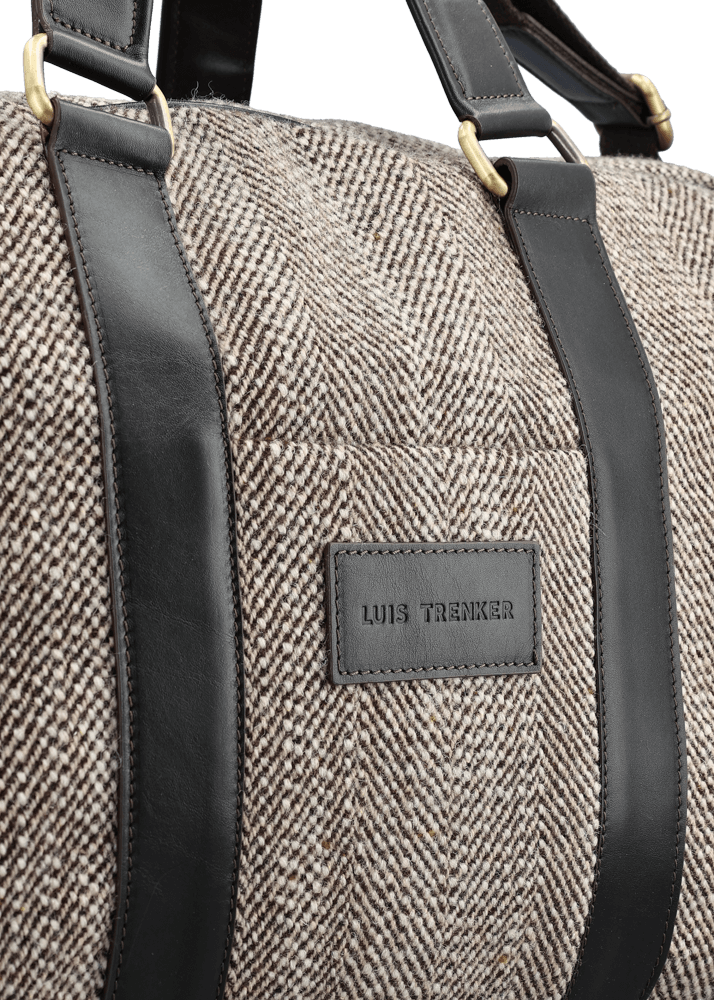 Luis Trenker Borsone Da Viaggio Con Motivo A Spina Di Pesce Lutravel