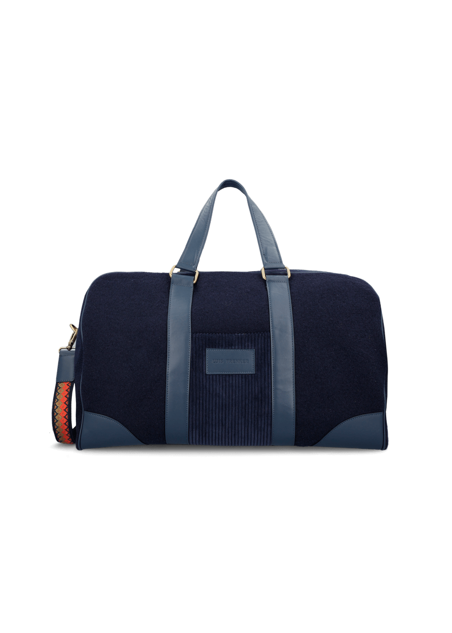 Luis Trenker Borsone Da Viaggio In Lana Cotta Con Dettagli In Pelle Modello Lutravel