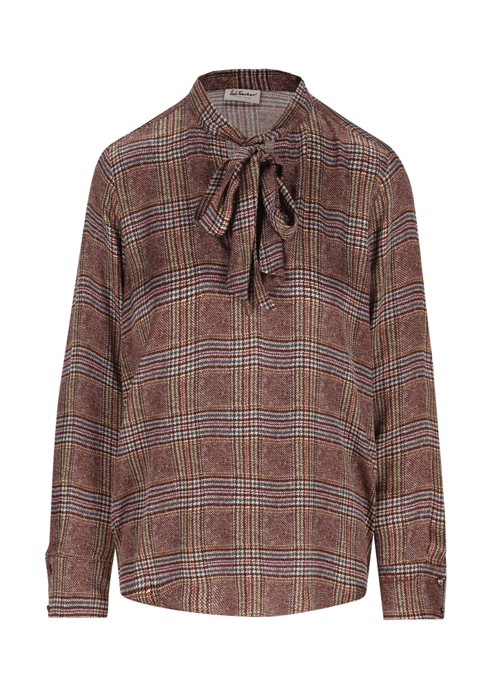 Luis Trenker Camicetta Con Stampa Principe Di Galles Modello Lubrida