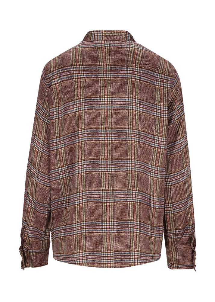 Luis Trenker Camicetta Con Stampa Principe Di Galles Modello Lubrida