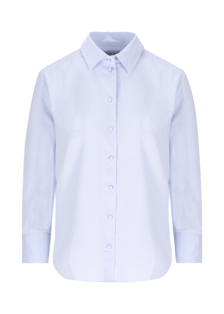 Luis Trenker Camicetta strutturata in cotone Lubarbara