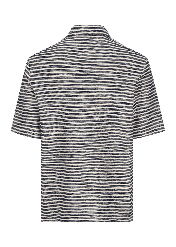 Luis Trenker Camicia A Maniche Corte Con Motivo A Righe Modello Ludavor