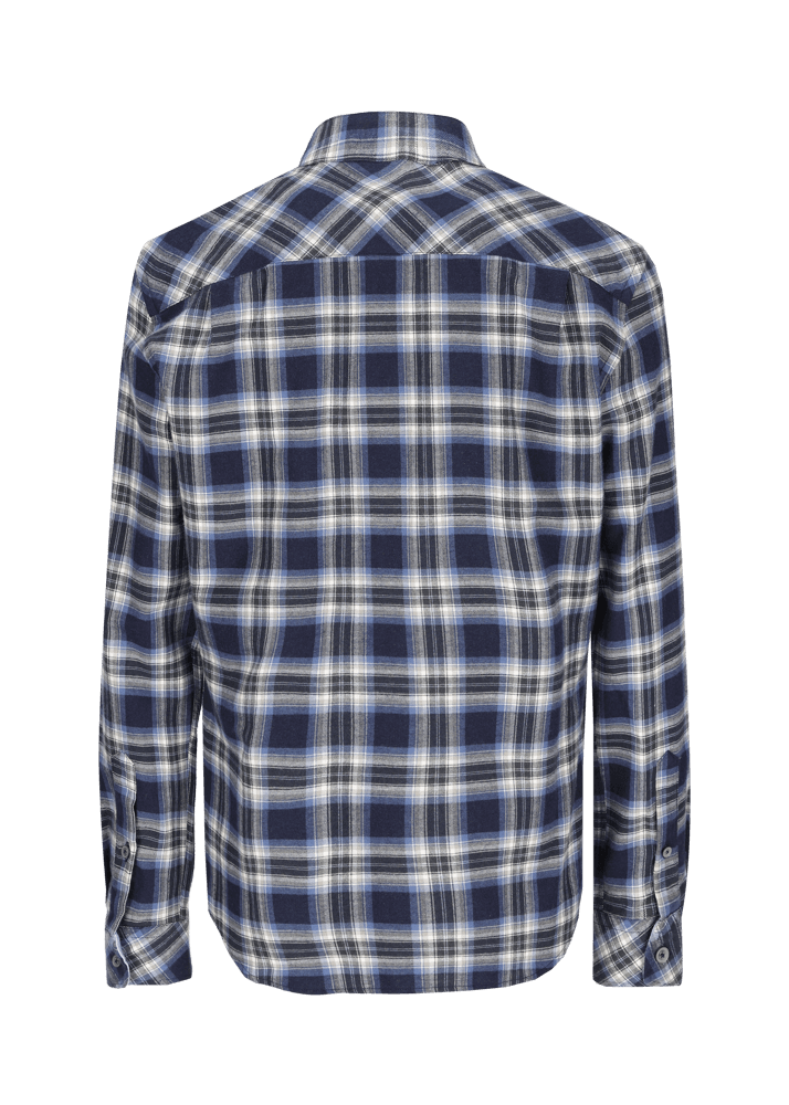 Luis Trenker Camicia A Quadri Con Colletto Alla Coreana Modello Lubernet