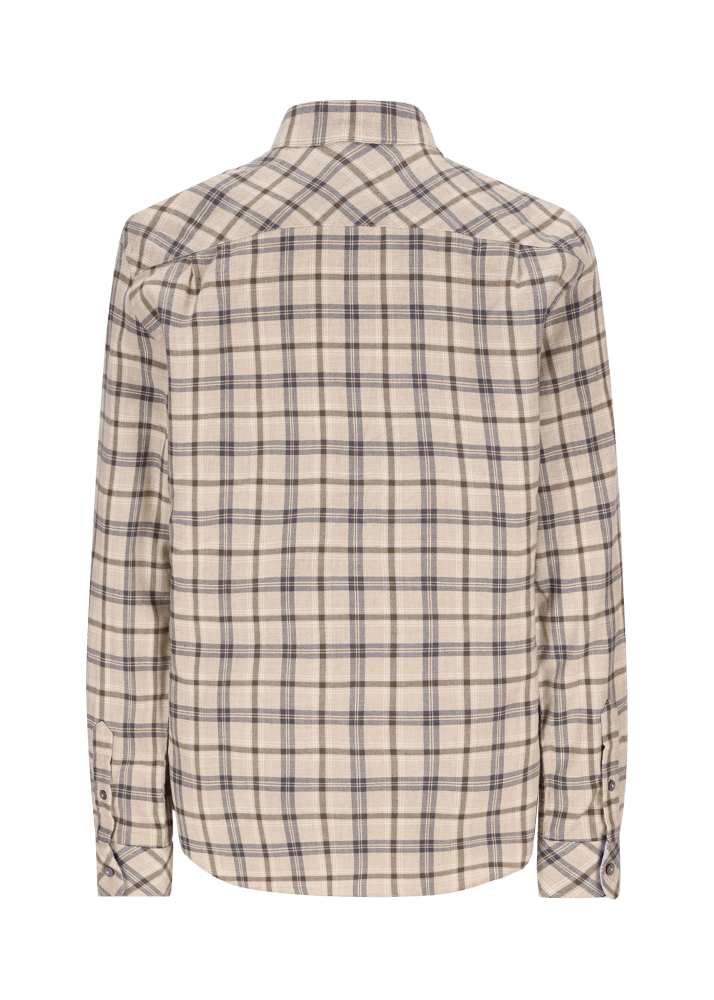 Luis Trenker Camicia A Quadri Con Colletto Alla Coreana Modello Lubernet