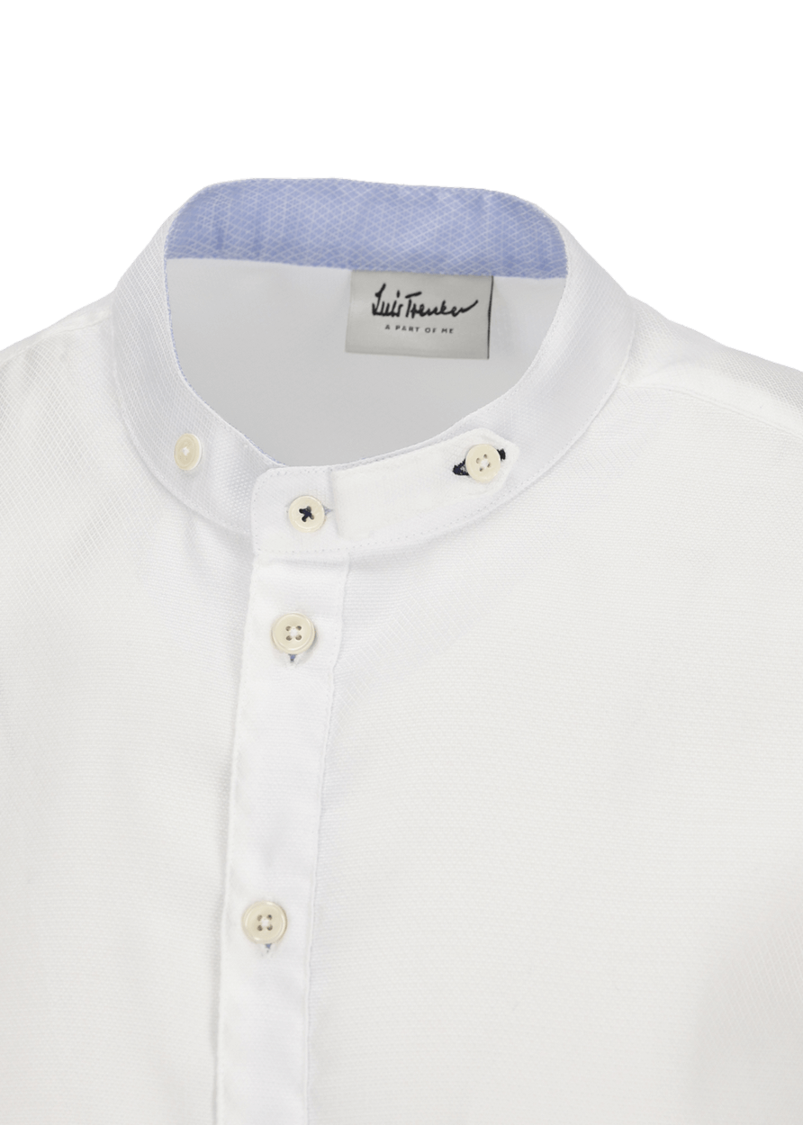 Luis Trenker Camicia Con Colletto Alla Coreana Modello Lubernet