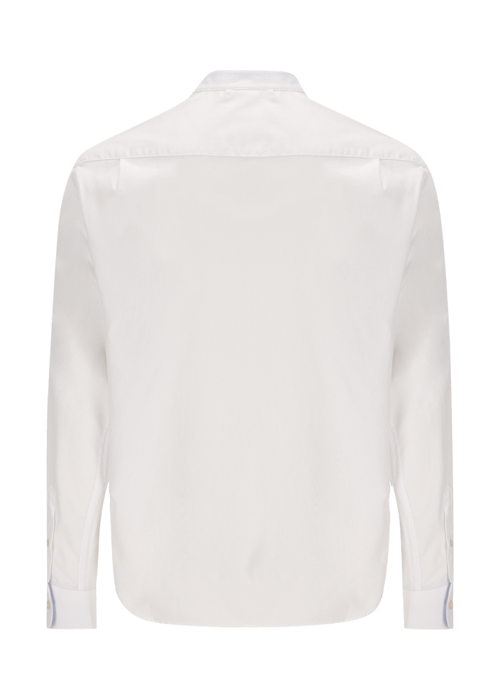 Luis Trenker Camicia Con Colletto Alla Coreana Modello Lubernet