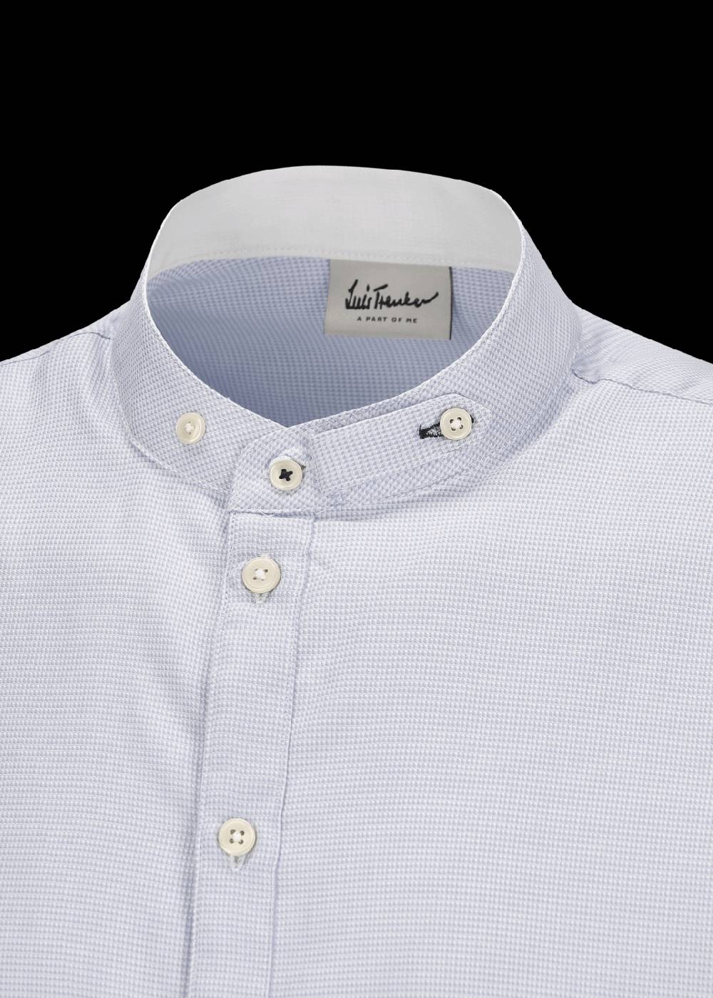 Luis Trenker Camicia Con Colletto Alla Coreana Modello Lubernet