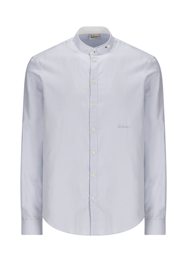 Luis Trenker Camicia con colletto alla coreana modello Lubernet