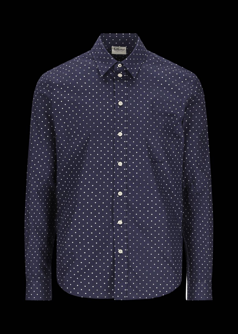 Luis Trenker Camicia Con Motivo A Pois Modello Lubodo