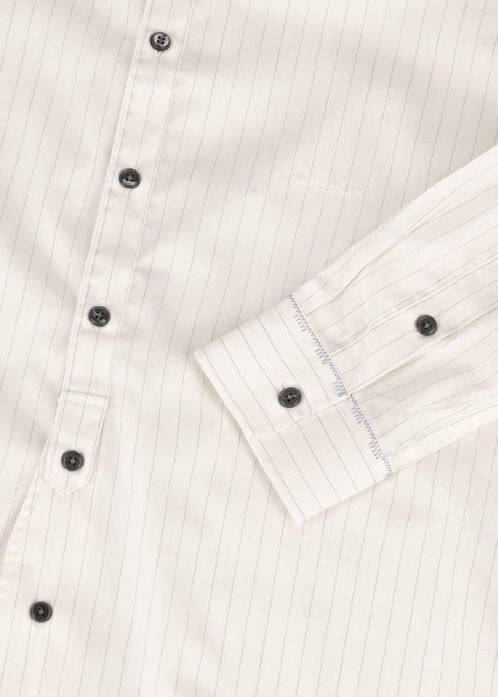 Luis Trenker Camicia Con Motivo A Righe Modello Luhaimo