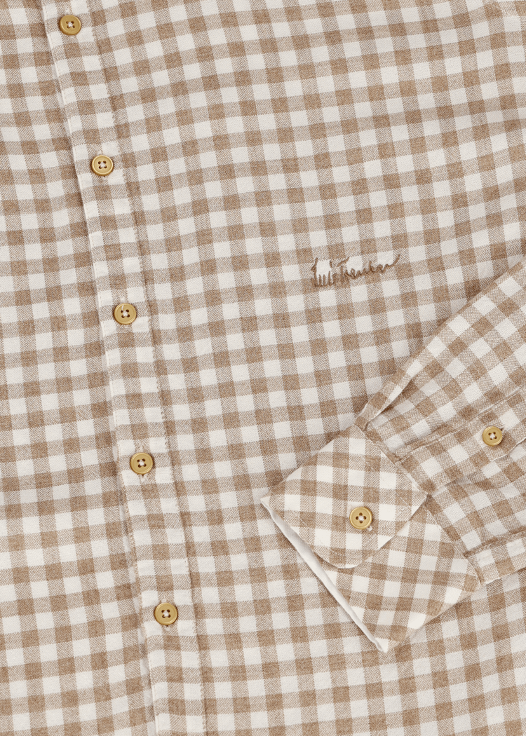 Luis Trenker Camicia Con Motivo Vichy Modello Lubernet