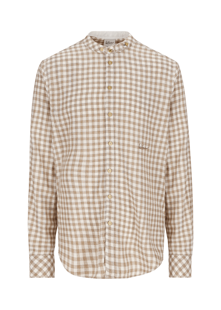 Luis Trenker Camicia con motivo vichy modello Lubernet