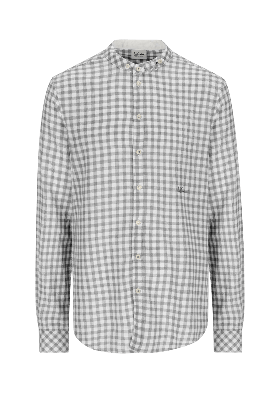 Luis Trenker Camicia con motivo vichy modello Lubernet