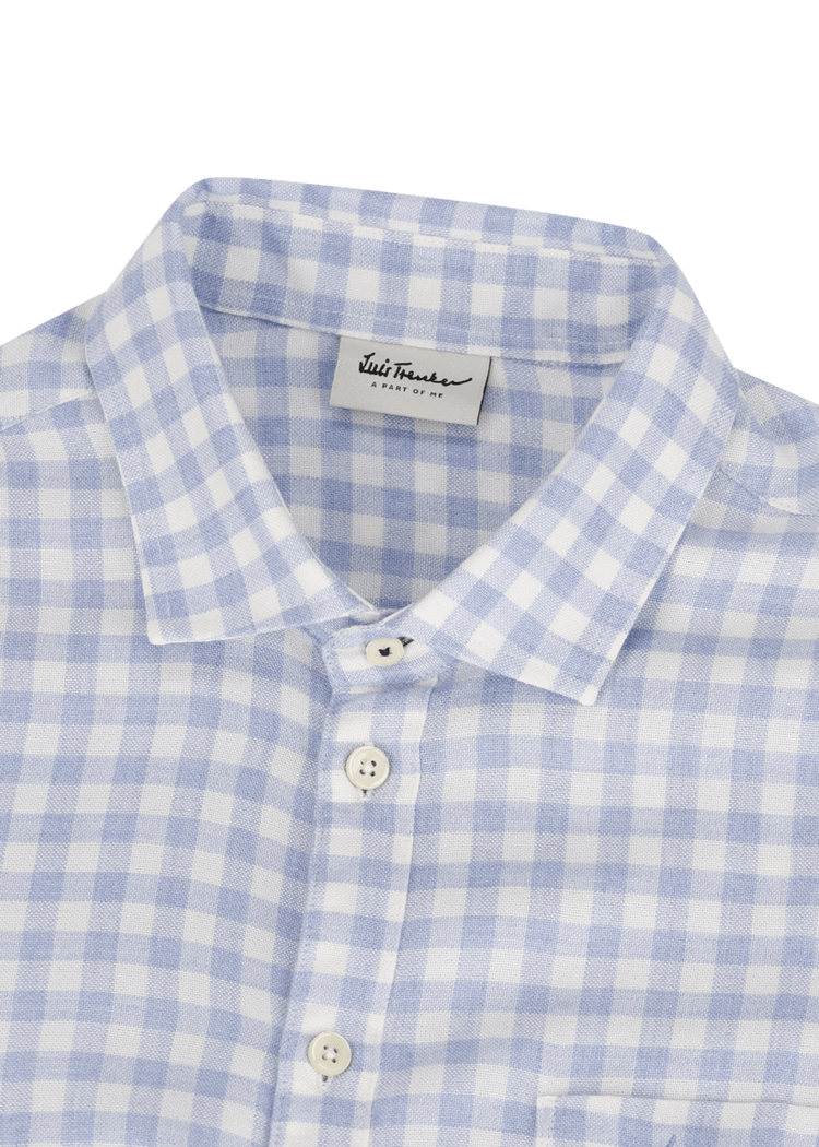 Luis Trenker Camicia Con Motivo Vichy Modello Luhaimo