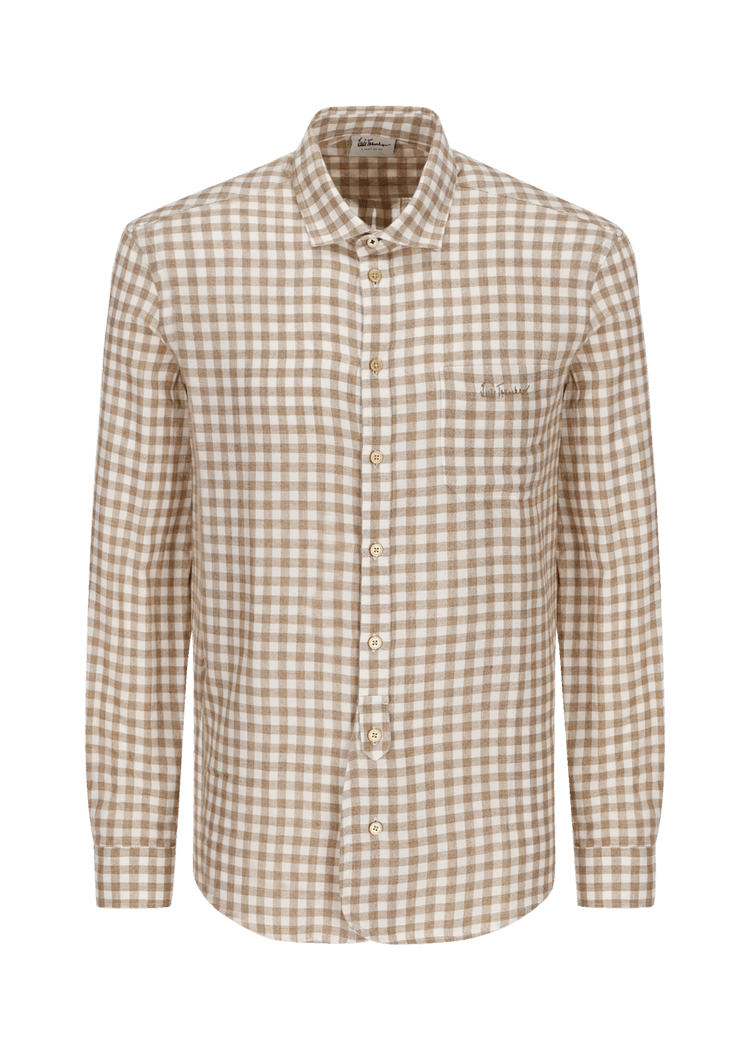 Luis Trenker Camicia Con Motivo Vichy Modello Luhaimo