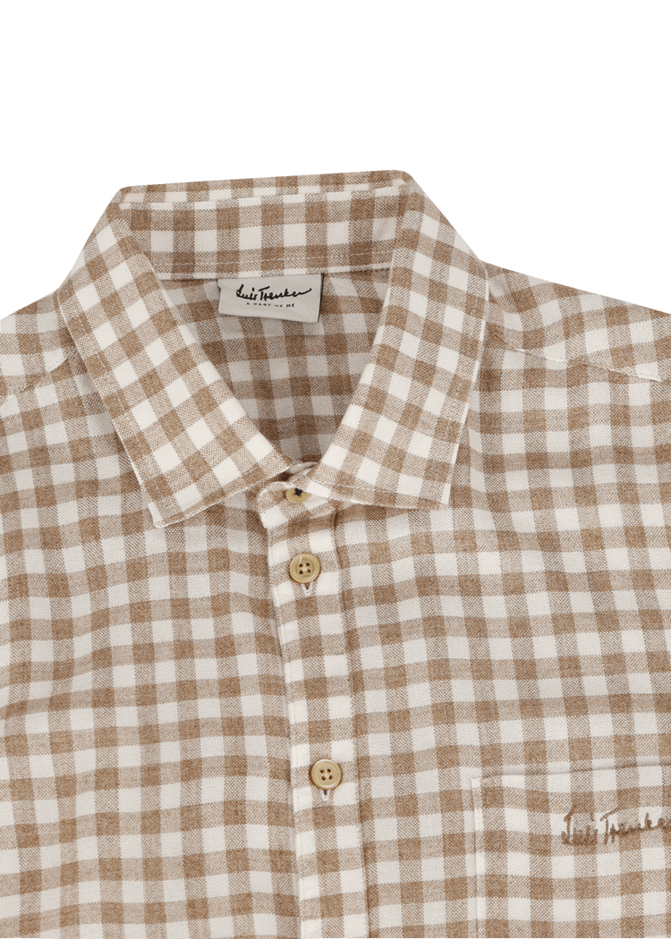 Luis Trenker Camicia Con Motivo Vichy Modello Luhaimo