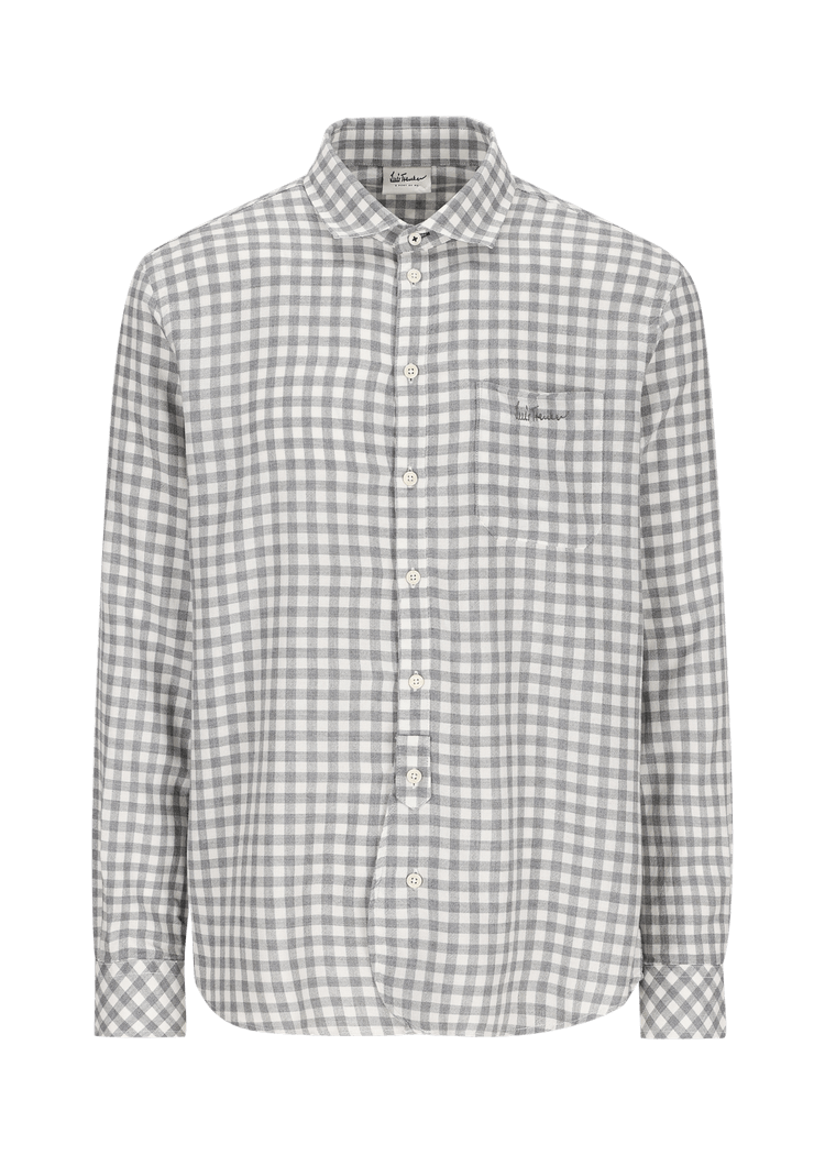 Luis Trenker Camicia con motivo vichy modello Luhaimo