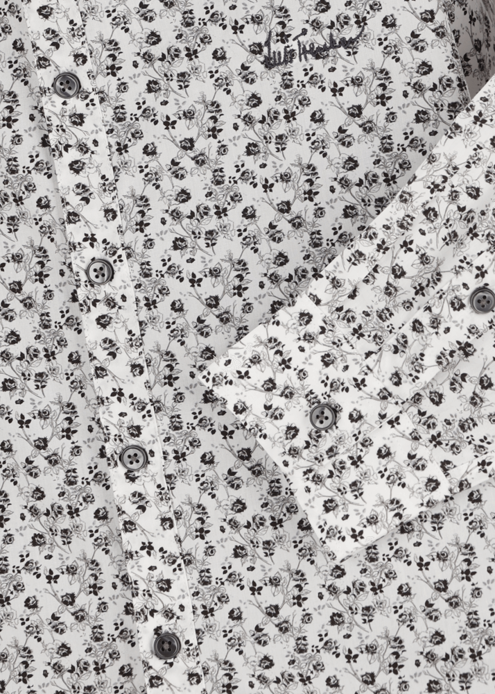 Luis Trenker Camicia Con Stampa Floreale Modello Lubernet