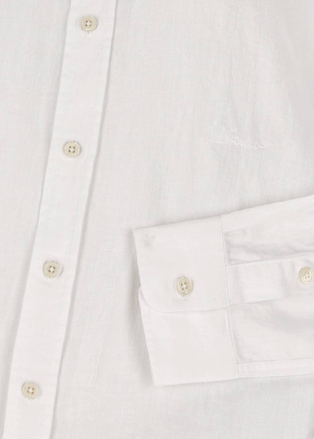 Luis Trenker Camicia In Lino E Cotone Modello Lubodo