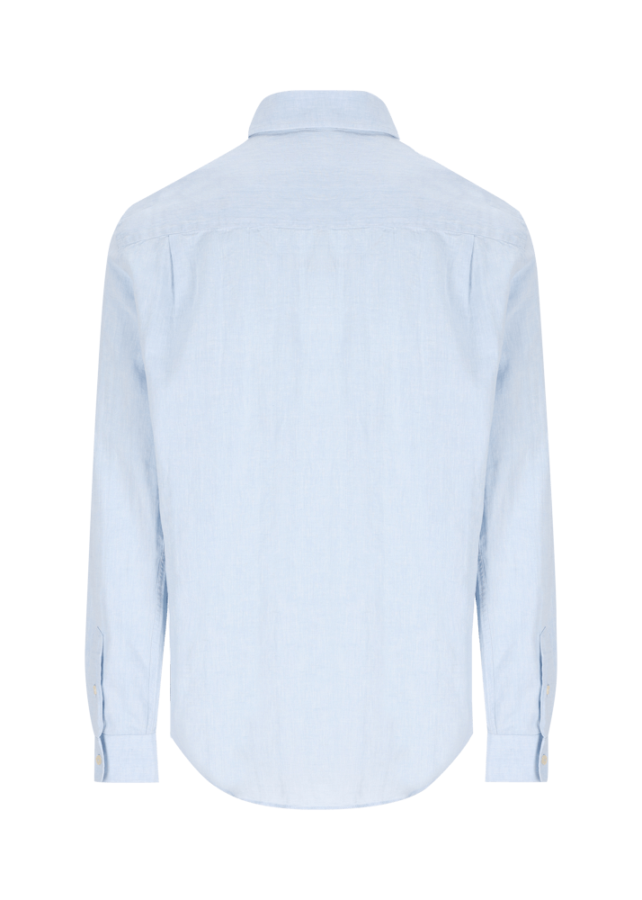 Luis Trenker Camicia In Lino E Cotone Modello Lubodo