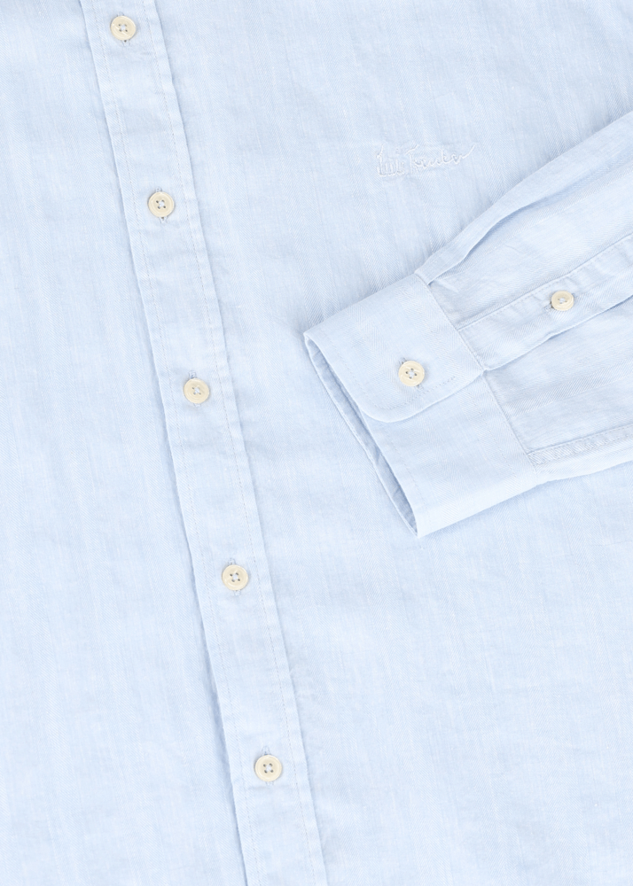 Luis Trenker Camicia In Lino E Cotone Modello Lubodo