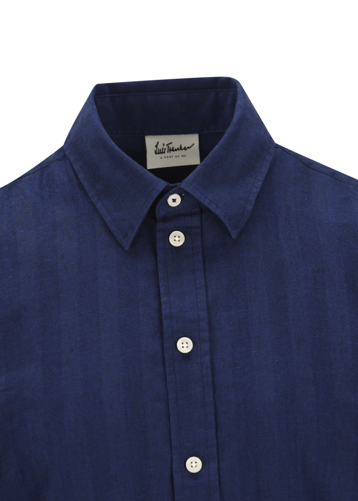 Luis Trenker Camicia In Lino E Cotone Modello Lubodo