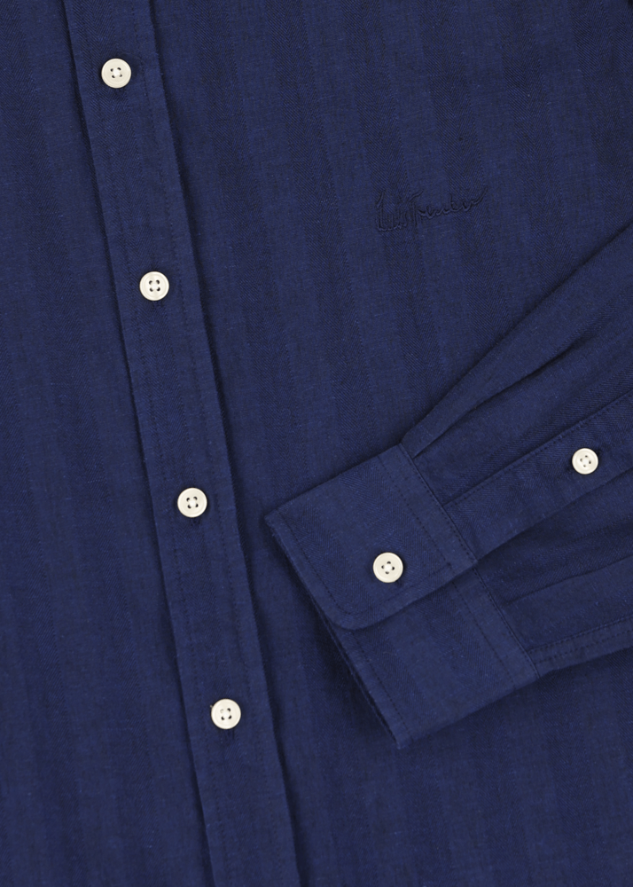 Luis Trenker Camicia In Lino E Cotone Modello Lubodo