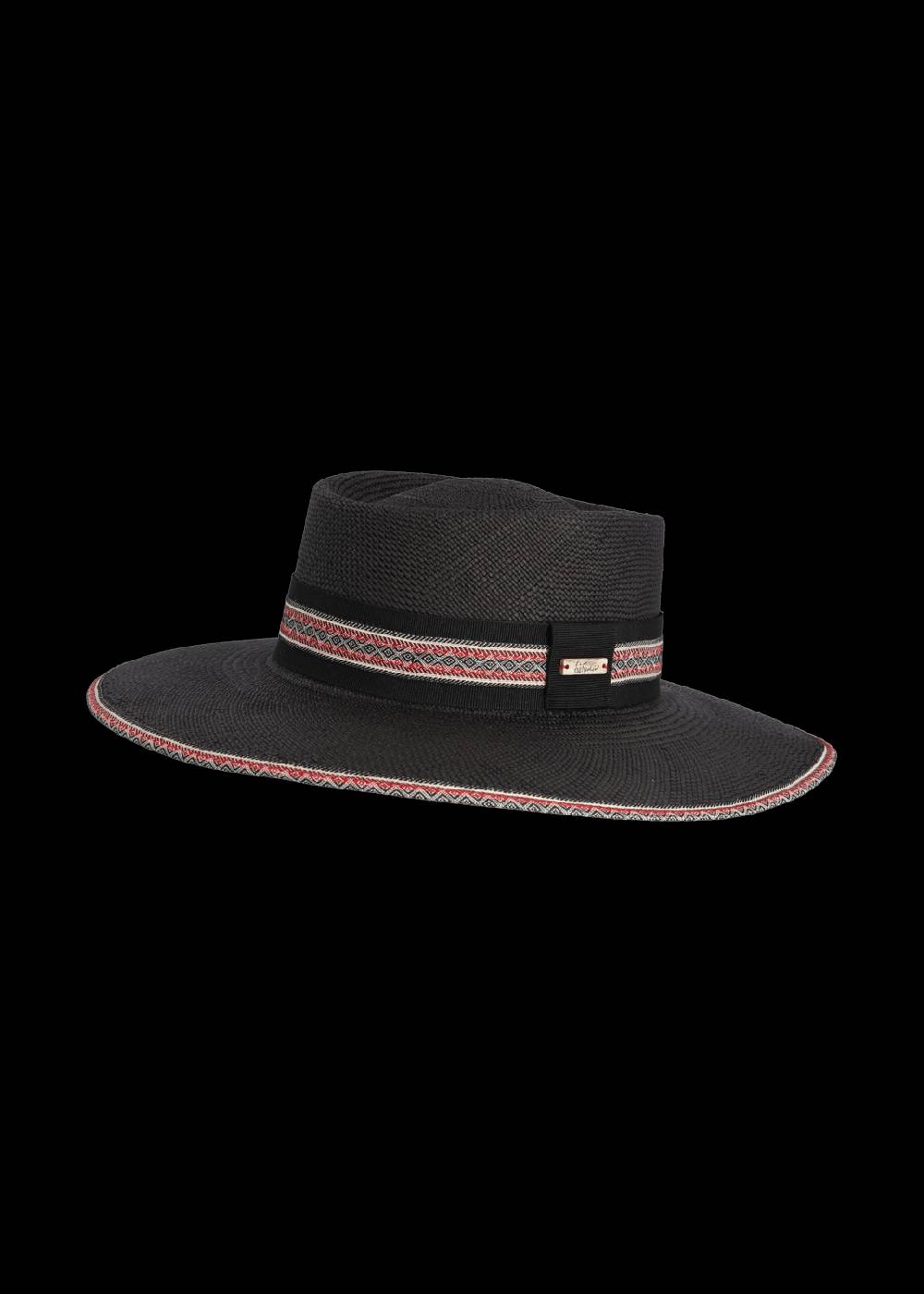 Luis Trenker Cappello A Tesa Larga In Paglia Modello Lumea